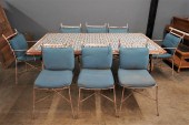IRON & TILE PATIO DINING SETco