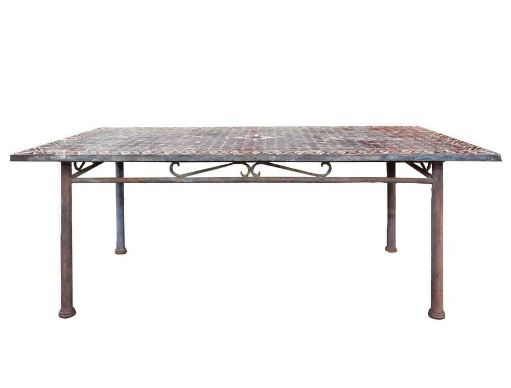 IRON & TILE TABLEthe rectangular