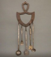 IRON UTENSILS AND RACKA 19th c