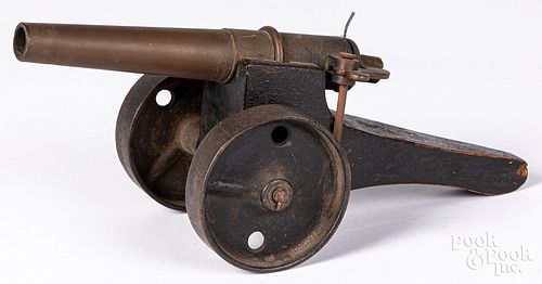 IRON, WOOD AND BRASS TOY