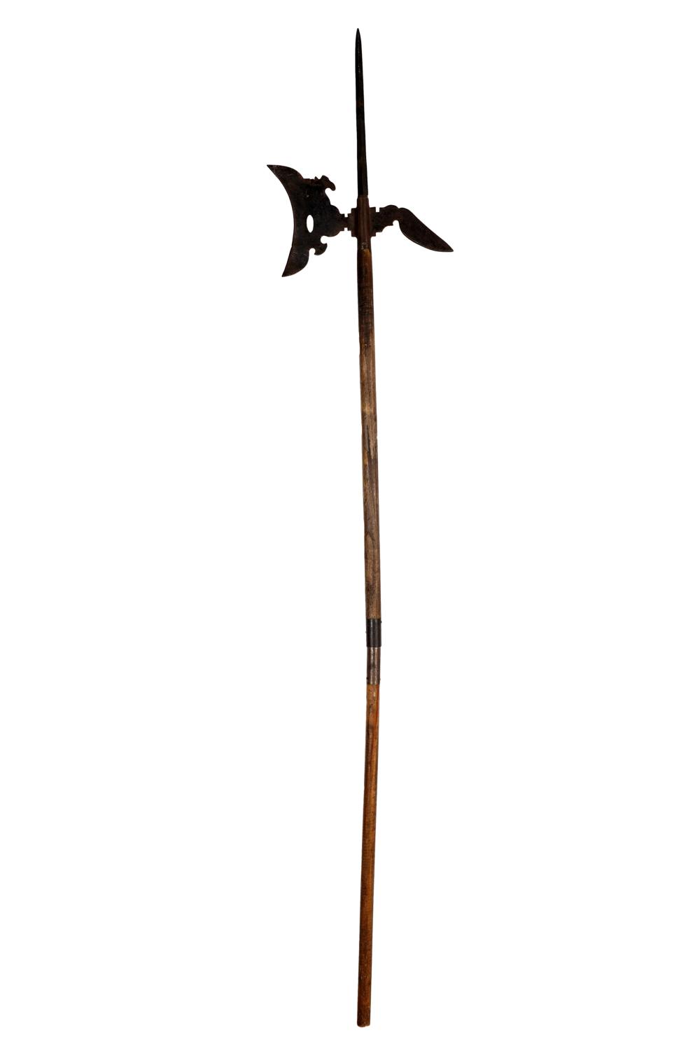 IRON & WOOD POLEAXECondition: