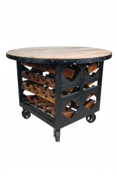 IRON & WOOD WINE TASTING TABLE