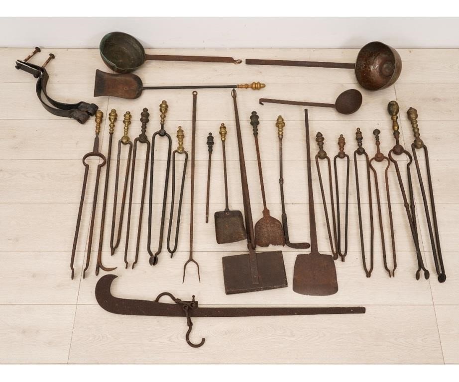 Ironware to include tongs, a