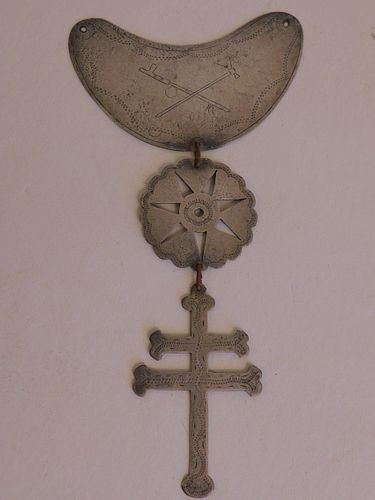 IROQUOIS SILVER TRADE NECKLACE