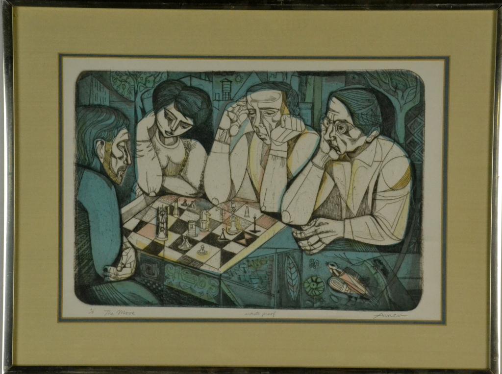 Irving Amen Etching Artist Proof