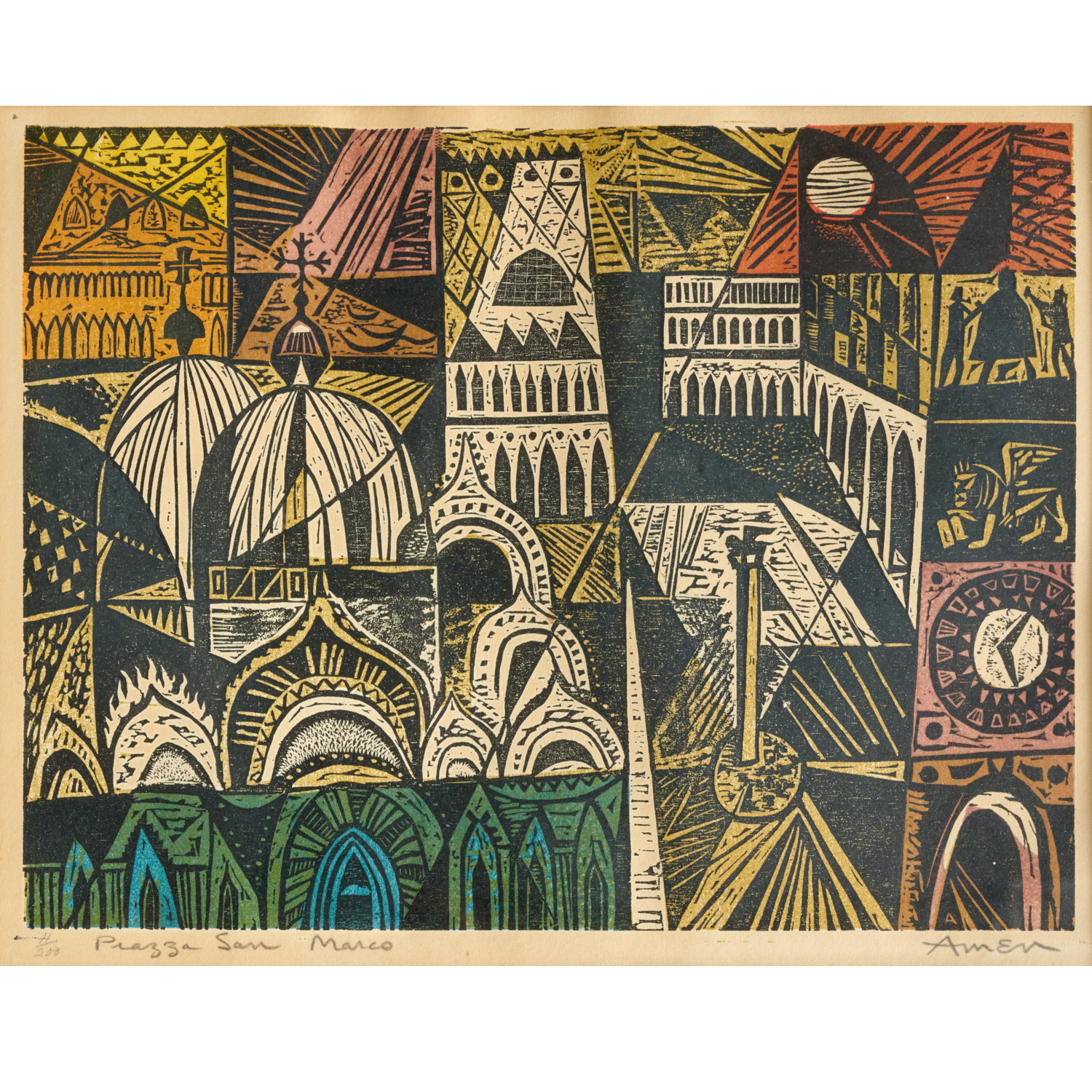 IRVING AMEN, SIGNED VENICE