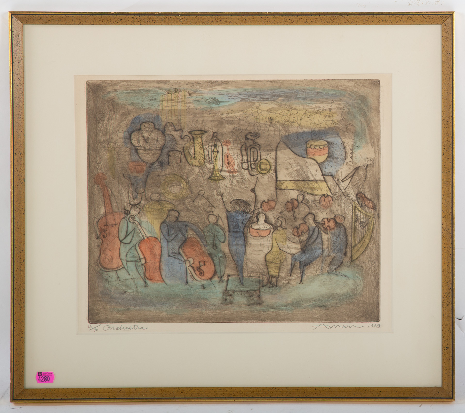 IRVING AMEN. "THE ORCHESTRA,"