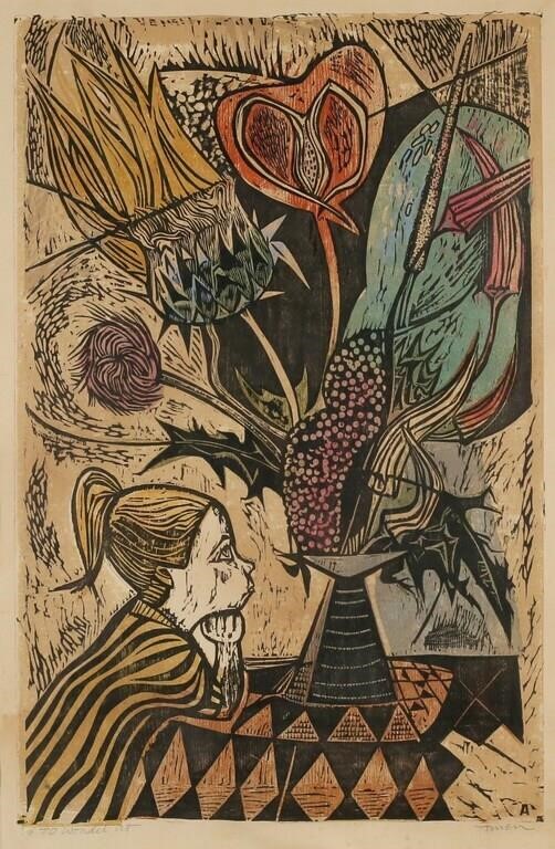 IRVING AMEN WOODCUT TO WONDER