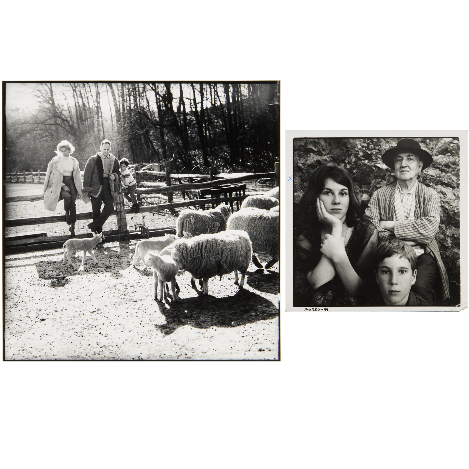 IRVING PENN, (2) PHOTOGRAPHS,