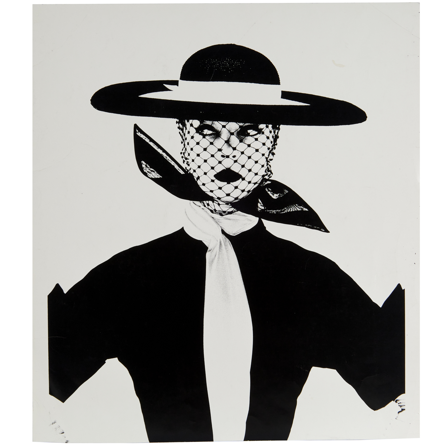 IRVING PENN, GIRL IN BLACK AND