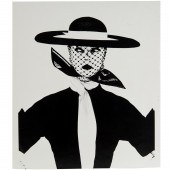 IRVING PENN, GIRL IN BLACK AND