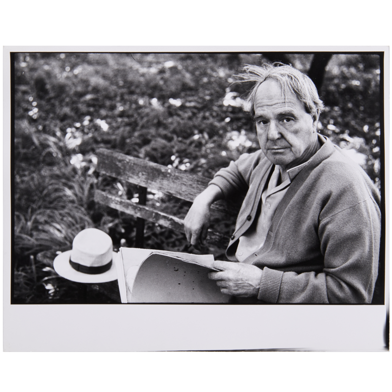 IRVING PENN, HENRY MOORE IN GARDEN,