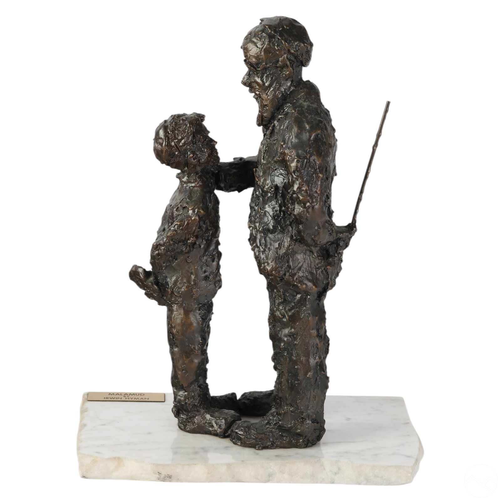 IRWIN HYMAN B.1923 BRUTALIST BRONZE