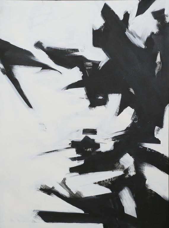 IRWIN STAVITSKY ABSTRACT OIL ON