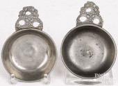 ISAAC LEWIS PEWTER PORRINGERS<