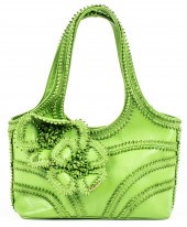 ISABELLA FIORE GREEN LEATHER F