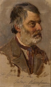 ISIDOR KAUFMANN OIL ON BOARDIS