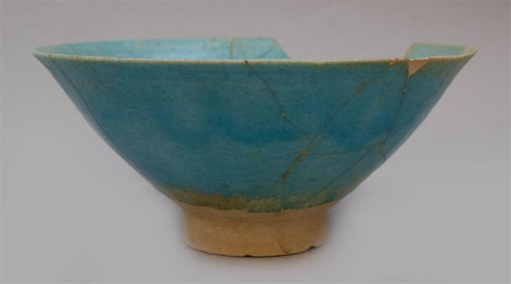 ISLAMIC BLUE GLAZED CONICAL SMALL
