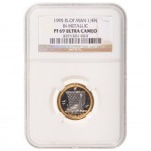 ISLE OF MAN 1995 BIMETALLIC 1/