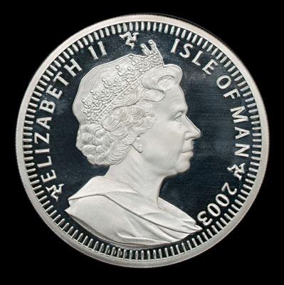 Isle of Man four kilo silver