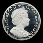 Isle of Man four kilo silver c
