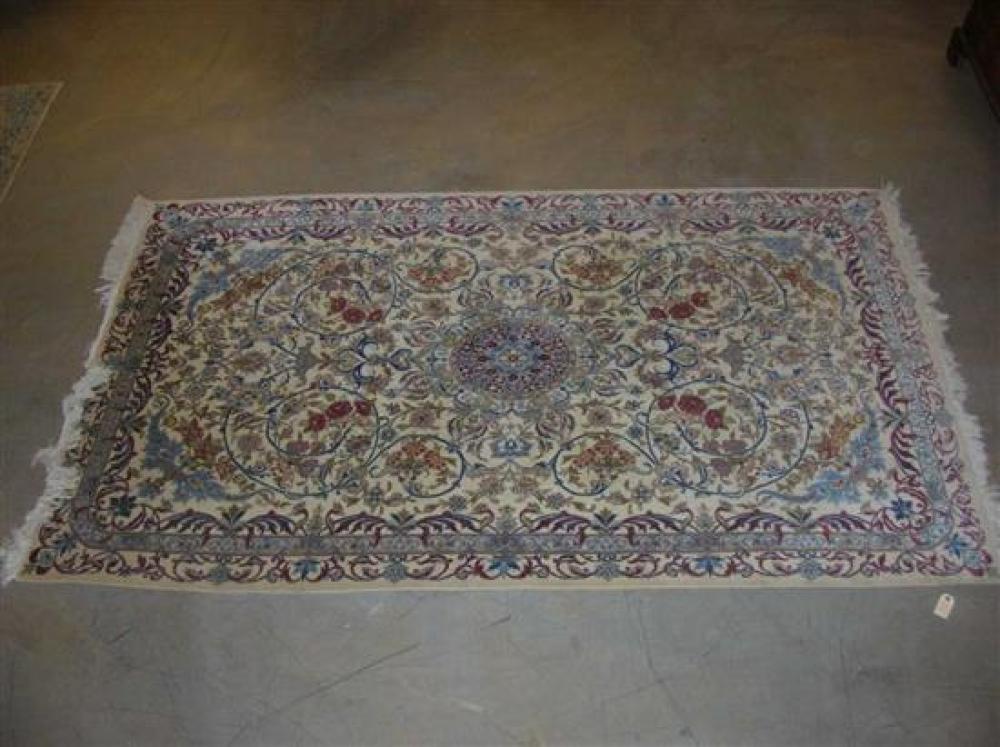 ISPHAHAN PARTIAL SILK RUG POST 1950