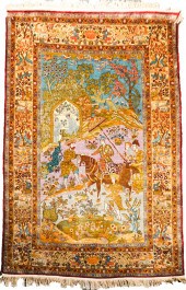 ISPHAHAN RUG, POST 1950, 6 FT
