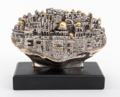 ISRAEL JUDAICA SILVERED JERUSA