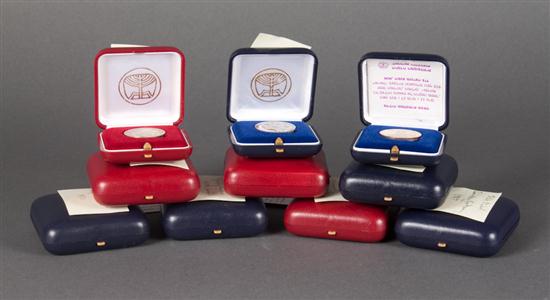 Israel: Ten silver State Medals