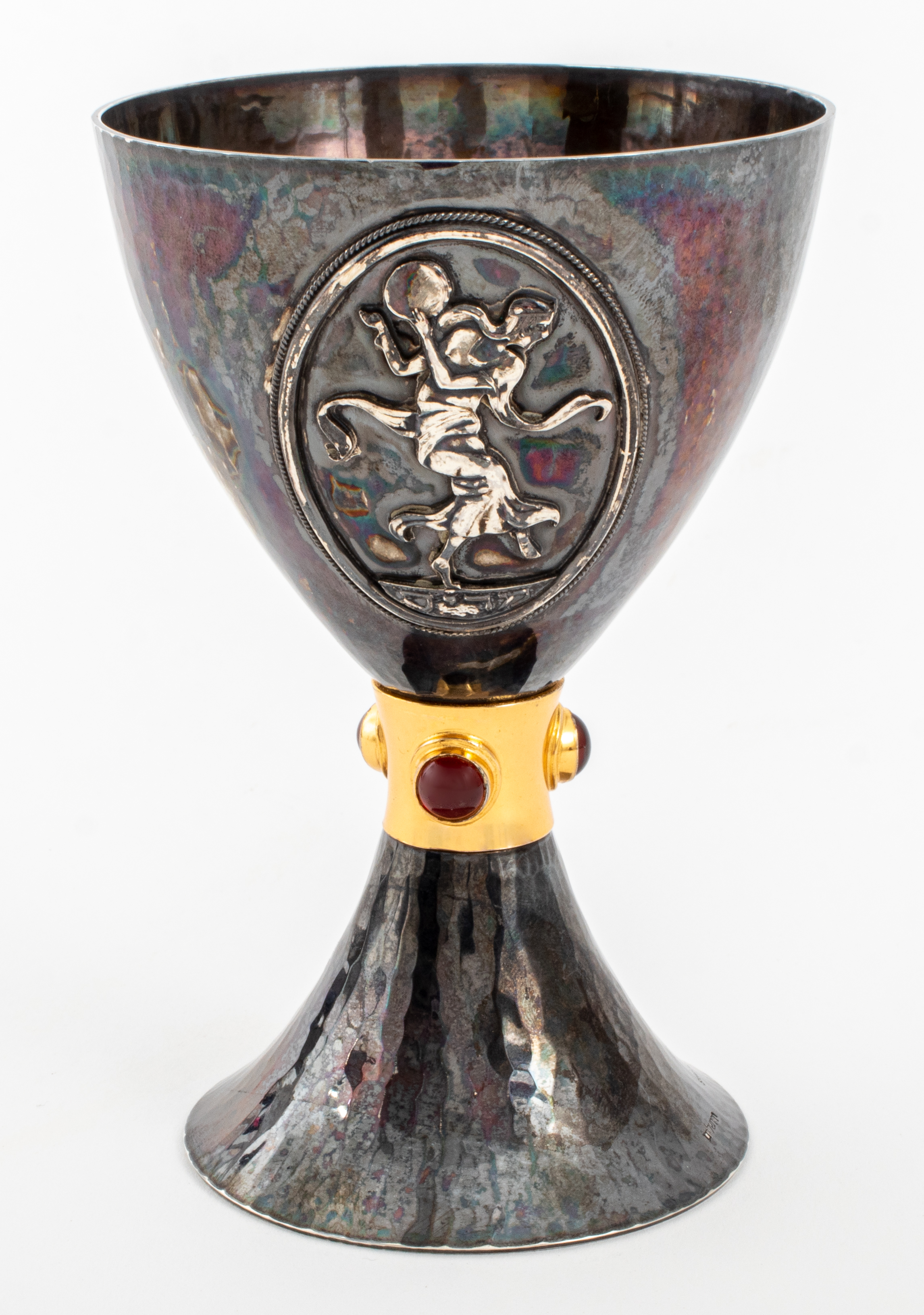 ISRAELI GEM-SET GOLD-MOUNTED