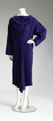 Issey Miyake violet cotton dre