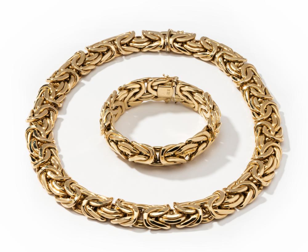 ITALIAN 14 KARAT GOLD BYZANTINE