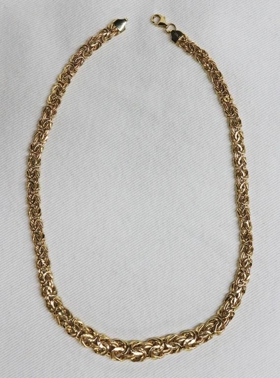 Italian 14K gold ladies necklace,