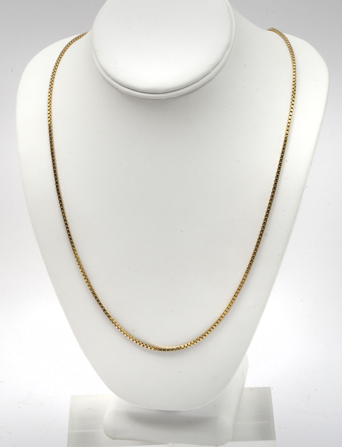 ITALIAN 14K SOLID GOLD BOX LINK