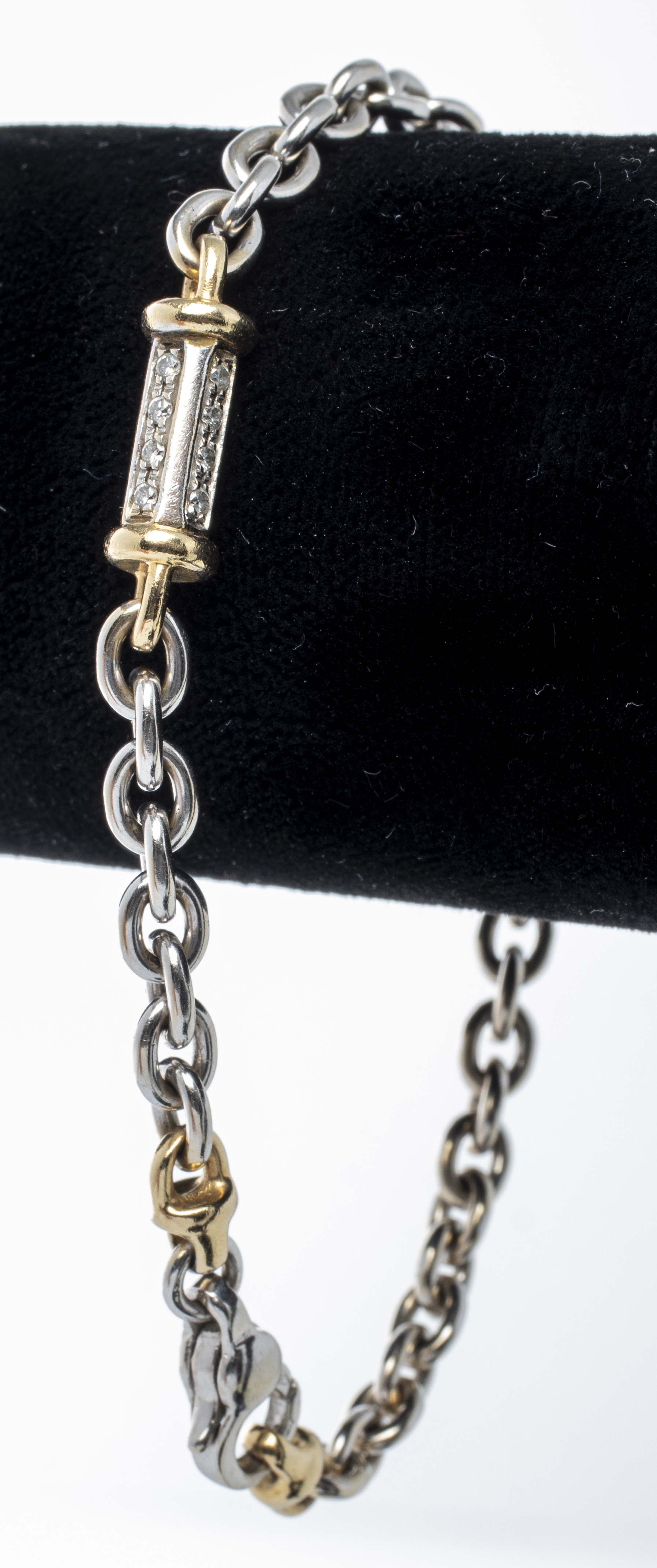 ITALIAN 14K WHITE & YELLOW GOLD