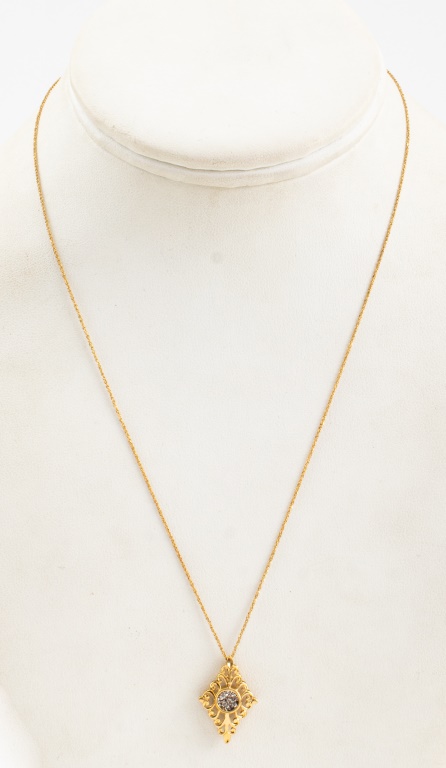 ITALIAN 14K YELLOW GOLD & PYRITE