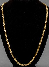 ITALIAN 14K YELLOW GOLD CABLE