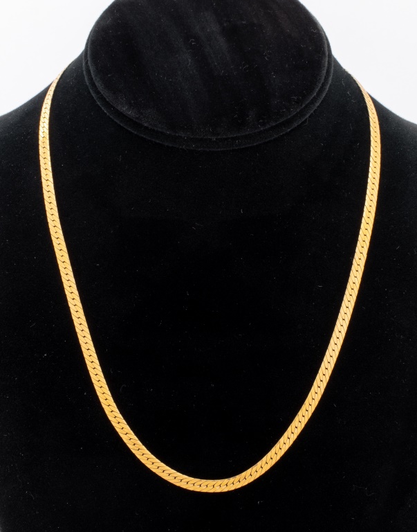 ITALIAN 14K YELLOW GOLD HERRINGBONE