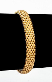 ITALIAN 14K YELLOW GOLD TUBOGA
