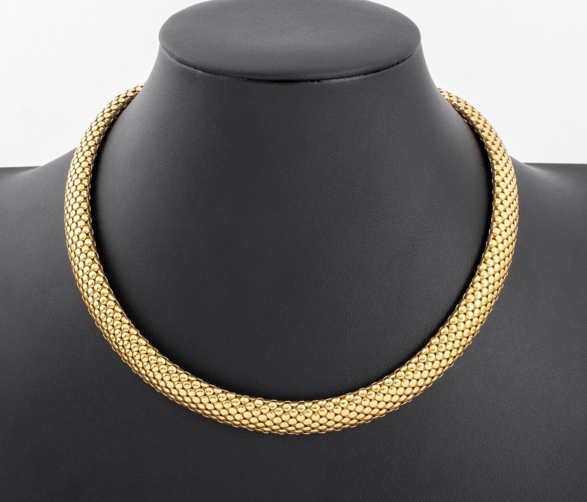 ITALIAN 14K YELLOW GOLD TUBOGAS