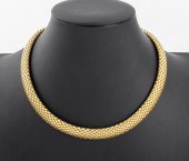ITALIAN 14K YELLOW GOLD TUBOGA