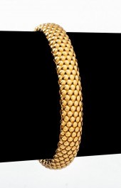 ITALIAN 14K YELLOW GOLD TUBOGA