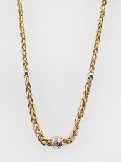 ITALIAN 14KT BICOLOR GOLD AND