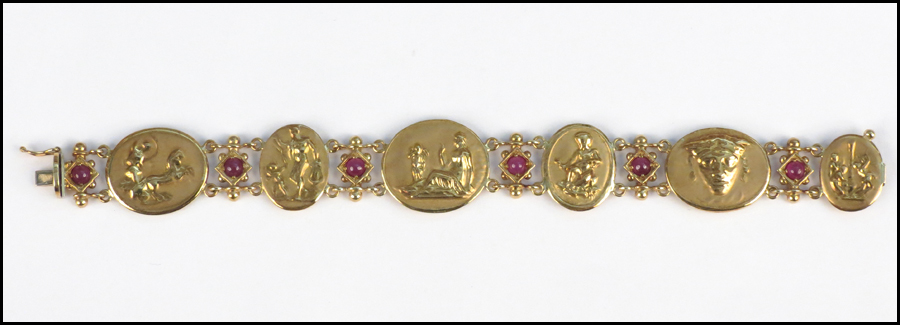 ITALIAN 18 KARAT YELLOW GOLD AND