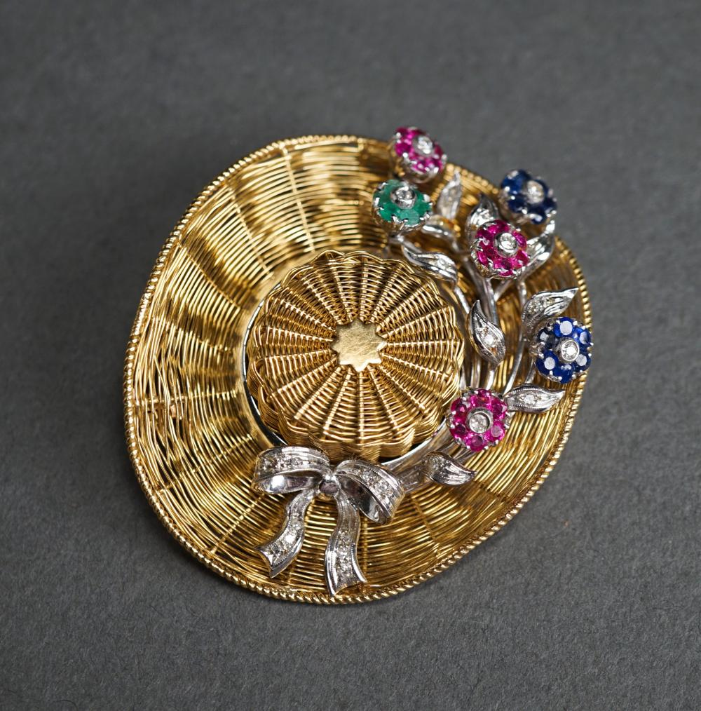 ITALIAN 18-KARAT YELLOW-GOLD, RUBY,