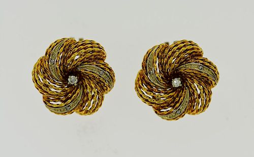 ITALIAN 18K DIAMOND KNOT