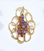 ITALIAN 18K FREE FORM PENDANT