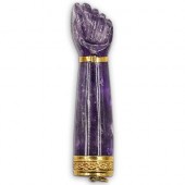 ITALIAN 18K GOLD AND AMETHYST