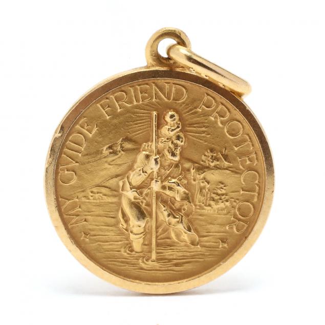 ITALIAN 18K GOLD SAINT
