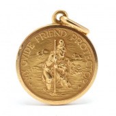 ITALIAN 18K GOLD SAINT CHRISTO